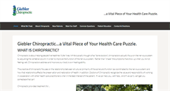 Desktop Screenshot of gieblerchiropractic.com