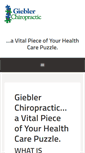 Mobile Screenshot of gieblerchiropractic.com